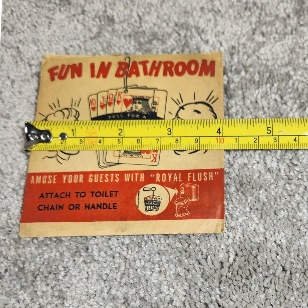 Vintage Royal Flush Novelty Bathroom Gag Gift No 739 Retro Prank‎ Toy